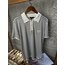 Prada Metal Armalı Çizgili Triko Yaka T-Shirt