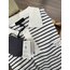 Prada Metal Armalı Çizgili Triko Yaka T-Shirt
