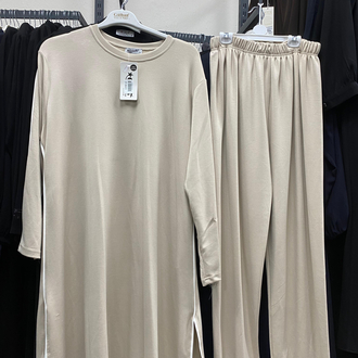 Uzun tunik pantolonlu