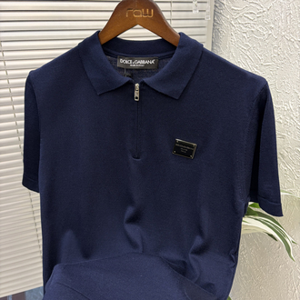 D.G merserize polo yaka lacivert