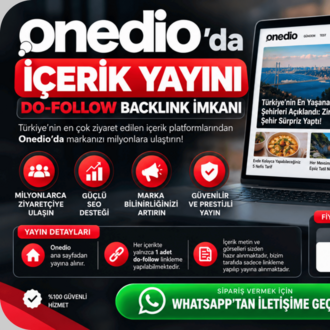 Onedio Backlink Hizmeti