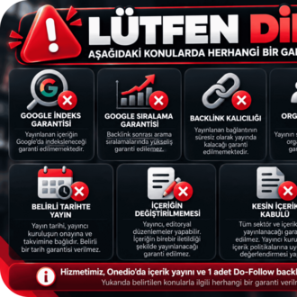 Onedio Backlink Hizmeti
