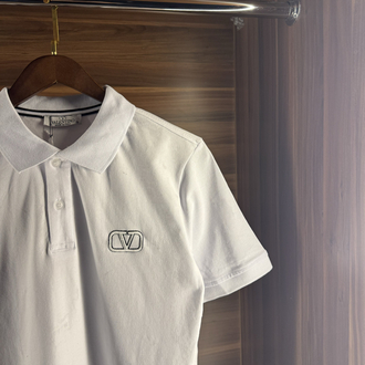 VLTN BEYAZ POLO YAKA TSHİRT