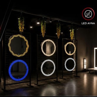 PREMİUM LED Dokunmatik Metal Çerçeveli Ayna 