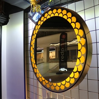 Premium LED Dokunmatik Metal Çerçeveli Ayna 