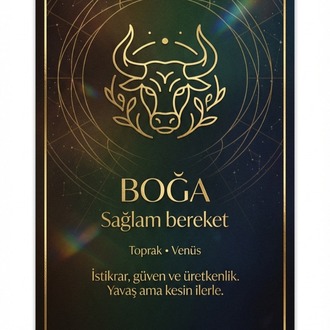 BOĞA BURCU Dengeleyici Vefk Kartı