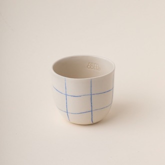 linea - espresso/blue square