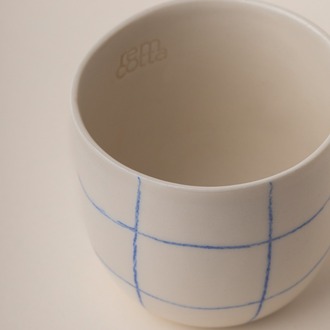 linea - espresso/blue square