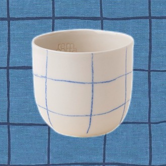 linea - espresso/blue square