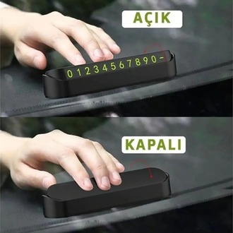 Araç Park Telefon Numaratörü Mıknatıslı Aç Kapa Sistem