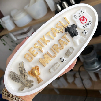 Beşiktaşlı kişiye özel kokulu mum