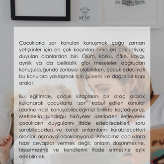 Şerife Irmak ile Çocuklarla Zor Konuları Kitaplarla Konuşmak