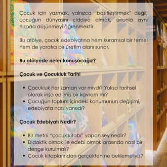 Özge Doğar ile Teoride ve Pratikte Çocuk Edebiyatı
