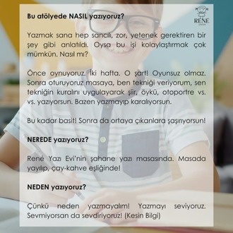 Hicret A. Gülsaçan ile Çocuklar İçin Tekniklerle Yazmak (9-12 Yaş)