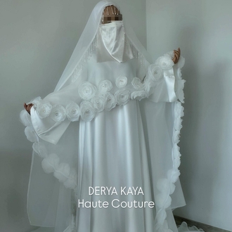 Tesettür model gelinlik/Nikah Abiyesi