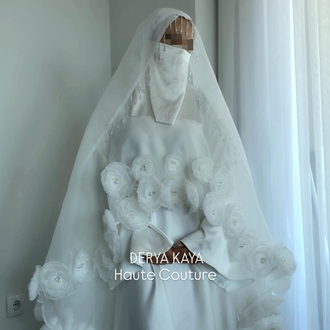 Tesettür model gelinlik/Nikah Abiyesi
