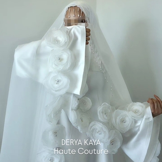 Tesettür model gelinlik/Nikah Abiyesi