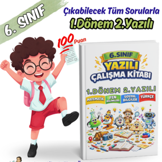 6.Sınıf 1.Dönem 2. Yazılı Sınavları 100 Garantili(Sosyal-Fen-Türkçe-Matematik)