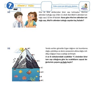 7.Sınıf 1.Dönem 2. Yazılı Sınavları 100 Garantili(Sosyal-Fen-Türkçe-Matematik)