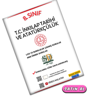 8.Sınıf T.C. İnkılap Tarihi ve Atatürkçülük LGS Çıkmış ve Örnek Sorular