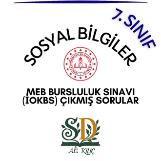 7.Sınıf Sosyal Bilgiler Bursluluk (PYBS) Çıkmış Sorular