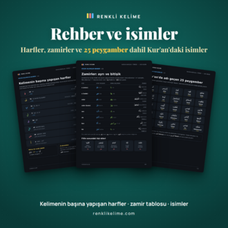 Kur'an'da En Çok Geçen 1000 Arapça Kelime · Renkli PDF