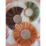 Renkli Rafya Ayna Set