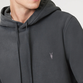All Saints Organic Cotton Raven Ramskull Hoodie