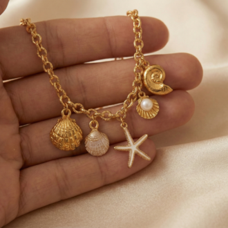 Yaz Temalı Charm Kolye