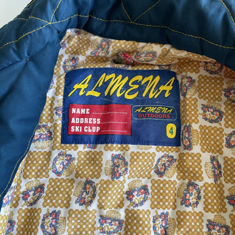Almena Outdoors Vintage 90s Mavi-Sarı Mont