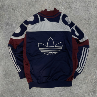 Adidas Vintage Lacivert İşlemeli Ceket