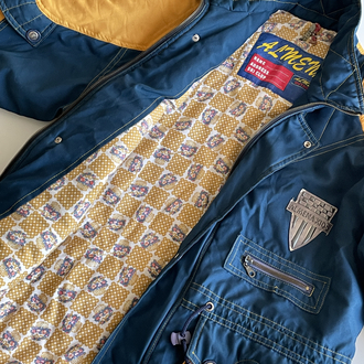 Almena Outdoors Vintage 90s Mavi-Sarı Mont