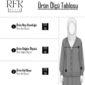Etek Üstü Düğme Detaylı Çizgili Triko Hırka - Kahverengi