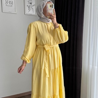 Belinda Begonya Elbise - Sarı