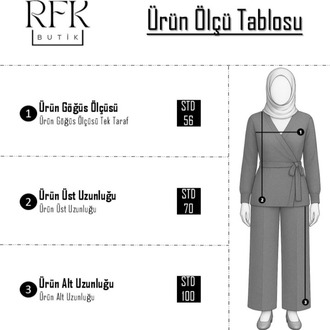 Premium Yan Bağlamalı Triko Tesettür Takım - Siyah