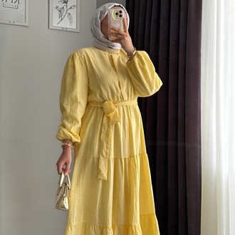 Belinda Begonya Elbise - Sarı