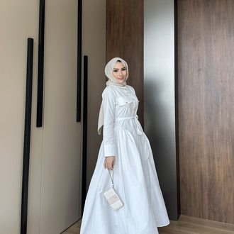 Eliza elbise x Beyaz