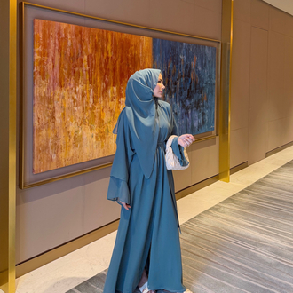 Alya abaya x Koyu mint