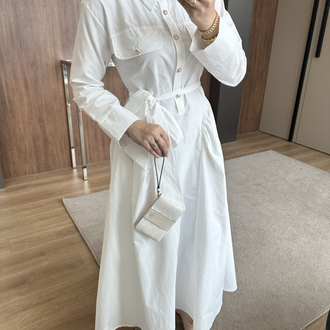Eliza elbise x Beyaz