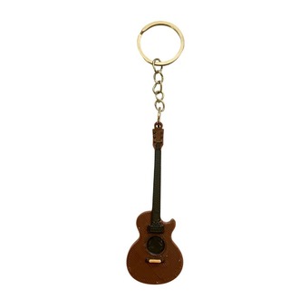 Orta Boy Kahverengi Akustik Gitar Anahtarlık