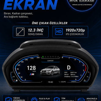 BMW 3 SERISI F30 HAYALET EKRAN - CARPLAY ÖZELLİKLİ