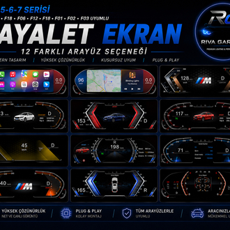 BMW 5-6-7 SERISI HAYALET EKRAN - CARPLAY ÖZELLİKLİ
