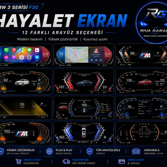 BMW 3 SERISI F30 HAYALET EKRAN - CARPLAY ÖZELLİKLİ