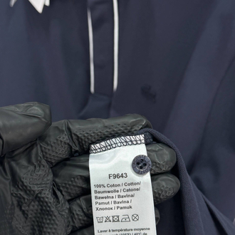 Lacoste Paris Çizgili Orj. Polo Yaka Lacivert