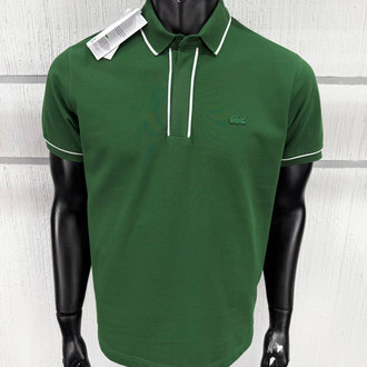 Lacoste Paris Çizgili Orj. Polo Yaka Yeşil