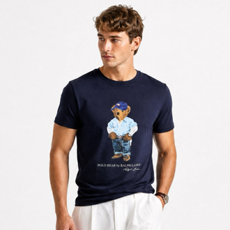 Ralph Lauren İthal Orjinal Bear T-Shirt Lacivert