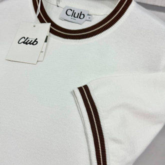 Beymen Club Yaka Kol Detay Orj. %100 Pamuk Triko Beyaz