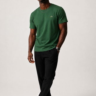 Lacoste Classic Basic T-Shirt Yeşil (RegularFit)