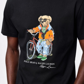 Ralph Lauren İthal Orjinal Bear T-Shirt Siyah