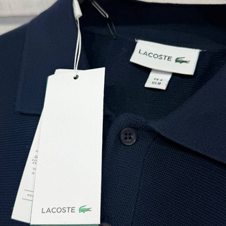 Lacoste %100 Pamuk Düğmeli Polo Yaka Triko Lacivert